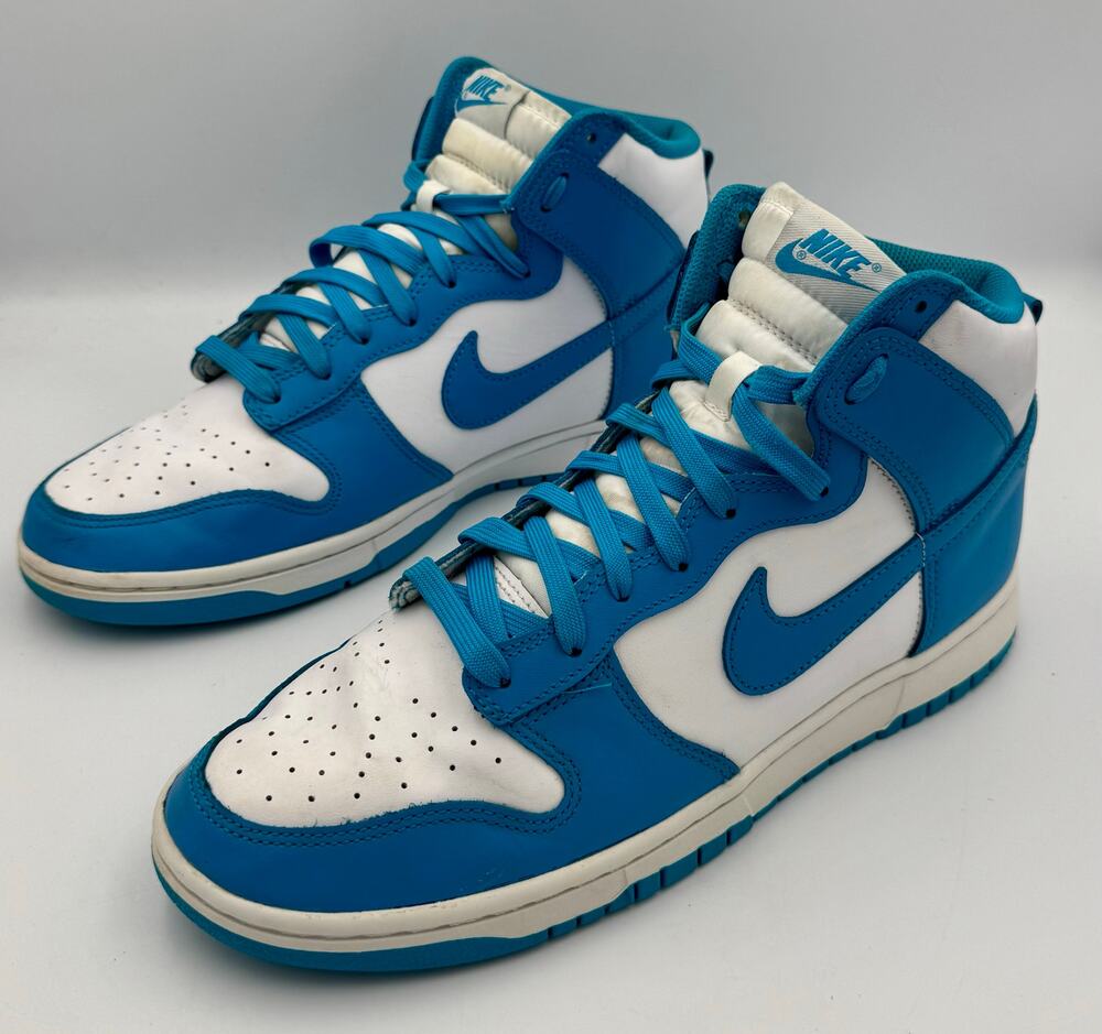 Nike Dunk High Retro Laser Blue  White DD1399-400 White M Sz 10.5 # 369